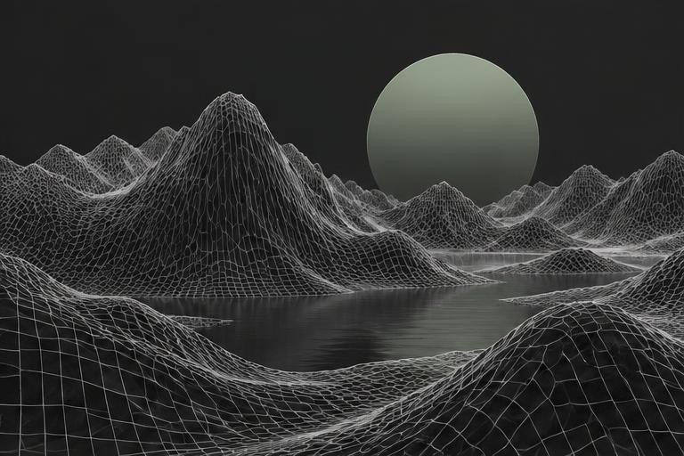 Concept illustration for interactive 3d worlds